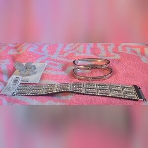 NWT NY&CO Magnetic Bling Bracelet + NWT Express Ring 6 & NY&Co Silver Bracelets
